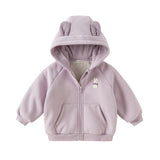 Dave&Bella Toddler Girls/Boys Soft Plush-lined Outwear Hooded Coats