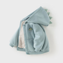 Dave&Bella Toddler Girls/Boys Winter Soft Plush-lined Outwear Hooded Coats