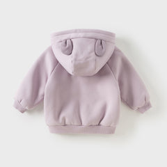 Dave&Bella Toddler Girls/Boys Winter Soft Plush-lined Outwear Hooded Coats
