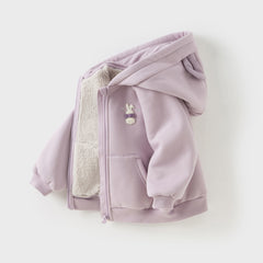 Dave&Bella Toddler Girls/Boys Winter Soft Plush-lined Outwear Hooded Coats