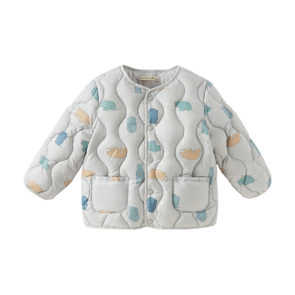 Dave&Bella Toddler Girls/Boys Lightweight Cute Print Warm Outwear Windproof Down Coats