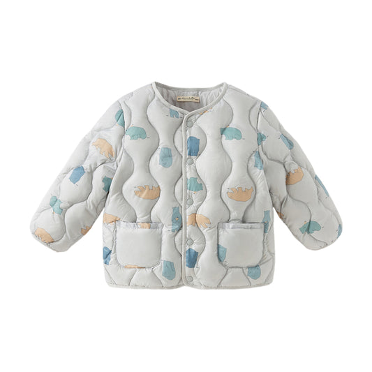 Dave&Bella Toddler Girls/Boys Lightweight Cute Print Warm Outwear Windproof Down Coats