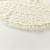 Dave&Bella Kids Girls Elegant Pearl White Cape-style Knit Pullover Sweaters Tops