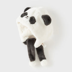 Dave&Bella Toddler Girls/Boys Soft Plush Ear-Warming Playful Panda/Rabbit-Shaped Hats