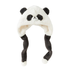 Dave&Bella Toddler Girls/Boys Soft Plush Ear-Warming Playful Panda/Rabbit-Shaped Hats