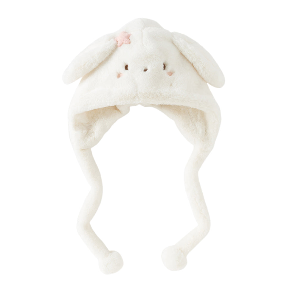 Dave&Bella Toddler Girls/Boys Soft Plush Ear-Warming Playful Panda/Rabbit-Shaped Hats