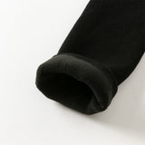 Dave&Bella Toddler Girls Grey/Black Cozy Plush-lined Daily Leggings