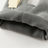 Dave&Bella Toddler Girls Grey/Black Cozy Plush-lined Daily Leggings