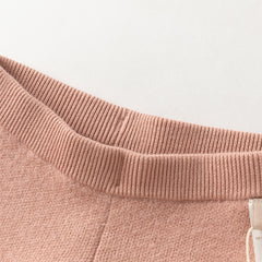 Dave&Bella Toddler Girls Sweet Pink/Grey Slim Soft Plush-lined Leggings