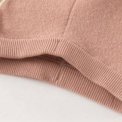 Dave&Bella Toddler Girls Sweet Pink/Grey Slim Soft Plush-lined Leggings