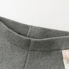 Dave&Bella Toddler Girls Sweet Pink/Grey Slim Soft Plush-lined Leggings