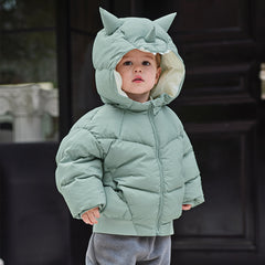 Dave&Bella Toddler Boys Winter Cute Monster-shaped Outwear Hooded Cozy Down Coats