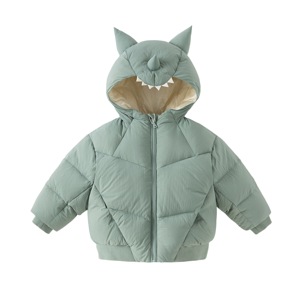 Dave&Bella Toddler Boys Winter Cute Monster-shaped Outwear Hooded Cozy Down Coats