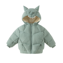 Dave&Bella Toddler Boys Winter Cute Monster-shaped Outwear Hooded Cozy Down Coats