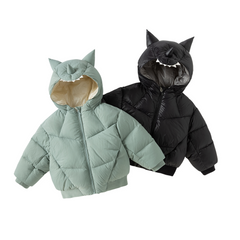Dave&Bella Toddler Boys Winter Cute Monster-shaped Outwear Hooded Cozy Down Coats
