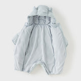 Dave&Bella Baby Girls/Boys Winter Stylish Windproof Hooded Cozy Down Rompers
