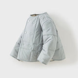 Dave&Bella Toddler Girls/Boys Cozy Multi-color Simple Versatile Padded Quilted Liner Jacket -1