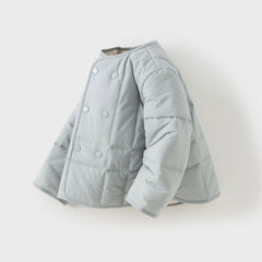 Dave&Bella Toddler GirlsBoys Autumn Warm Simple Versatile Padded Outwear Coats