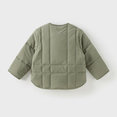 Dave&Bella Toddler GirlsBoys Autumn Warm Simple Versatile Padded Outwear Coats