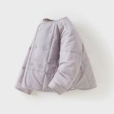 Dave&Bella Toddler Girls/Boys Cozy Multi-color Simple Versatile Padded Quilted Liner Jacket -1