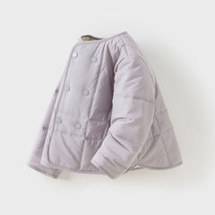 Dave&Bella Toddler GirlsBoys Autumn Warm Simple Versatile Padded Outwear Coats
