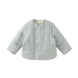 Dave&Bella Toddler Girls/Boys Cozy Multi-color Simple Versatile Padded Quilted Liner Jacket -1