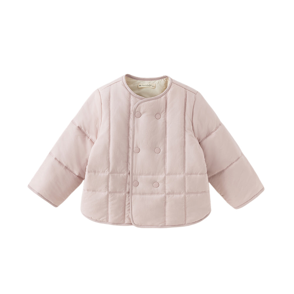 Dave&Bella Toddler GirlsBoys Autumn Warm Simple Versatile Padded Outwear Coats