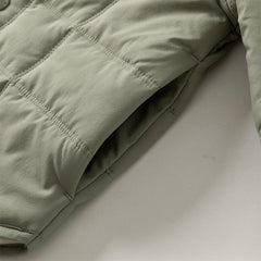 Dave&Bella Toddler GirlsBoys Autumn Warm Simple Versatile Padded Outwear Coats