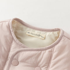 Dave&Bella Toddler GirlsBoys Autumn Warm Simple Versatile Padded Outwear Coats