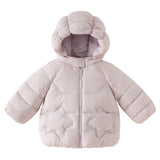 Dave&Bella Toddler Girls Purple Hooded Lightweight Warm Puffer Down Jackets