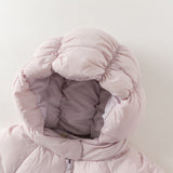 Dave&Bella Toddler Girls Purple Hooded Lightweight Warm Puffer Down Jackets