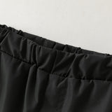 Dave&Bella Toddler Girls/Boys Black/Purple Fleece-Line Warm Cozy Jogger Pants