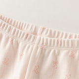 Dave&Bella Toddler Girls Pink/Beige Sweet Print Soft Comfortable Pajamas