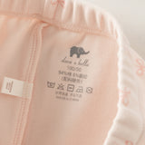 Dave&Bella Toddler Girls Pink/Beige Sweet Print Soft Comfortable Pajamas