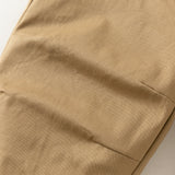 Dave&Bella Toddler Boys Khaki Simple Versatile Fleece-Line Jogger Pants