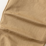 Dave&Bella Toddler Boys Khaki Simple Versatile Fleece-Line Jogger Pants
