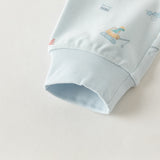 Dave&Bella Toddler Boys  Blue/Yellow Dinosaur Print Comfortable Pajamas