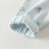 Dave&Bella Toddler Boys  Blue/Yellow Dinosaur Print Comfortable Pajamas