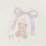 Dave&Bella Toddler Girls Purple/Yellow Cute Print Soft Breathable Sleepwear Pajamas