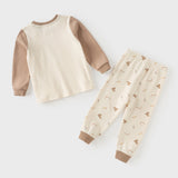 Dave&Bella Toddler Girls/Boys Pink/Brown Cute Sweet Print Cozy Soft Pajamas