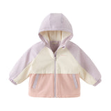 Dave&Bella Kid Girls/Boys Multiple Colors Hooded Fleece-Line Windproof Jackets