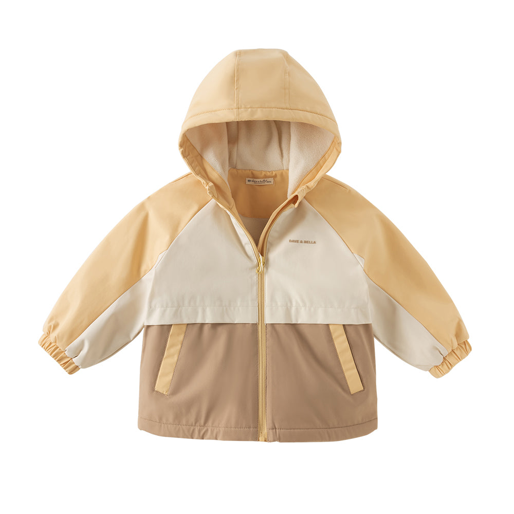 Dave&Bella Kid Girls/Boys Multiple Colors Hooded Fleece-Line Windproof Jackets