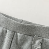 Dave&Bella Toddler Girls Pink/Grey/Khaki Fleece Thickened Soft Warm Jogger Pants