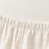 Dave&Bella Toddler Girls Pink/Apricot Striped Cute Print Cozy Comfortable Pajamas