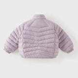 Dave&Bella Toddler Girls/Boys Purple/Yellow Turtle Lightweight Duck Down Cozy Jackets