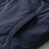 Dave&Bella Toddler Boys Navy/Yellow Padded Soft Warm Turndown Collar Down Jackets
