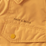 Dave&Bella Toddler Boys Navy/Yellow Padded Soft Warm Turndown Collar Down Jackets