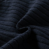 Dave&Bella Toddler Boys Navy Polo Collar Mock Two-Piece Cozy Cotton Sweaters