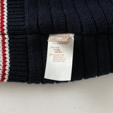 Dave&Bella Toddler Boys Navy Polo Collar Mock Two-Piece Cozy Cotton Sweaters