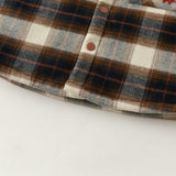 Dave&Bella Toddler Boys Brown Classic Striped Hooded Warm Cozy Puffer Jackets